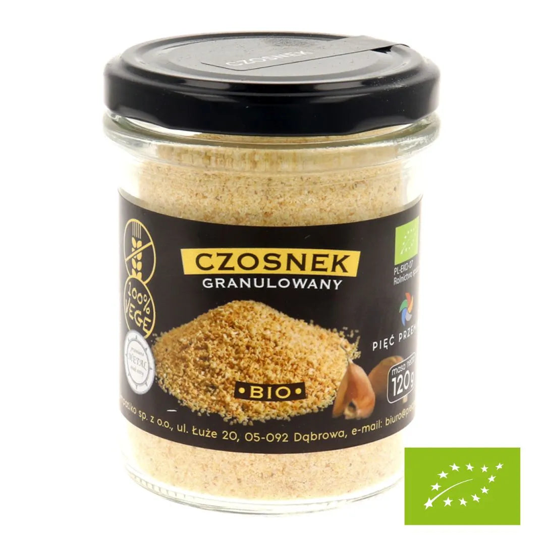 Czosnek granulowany bezglutenowy BIO 120 g