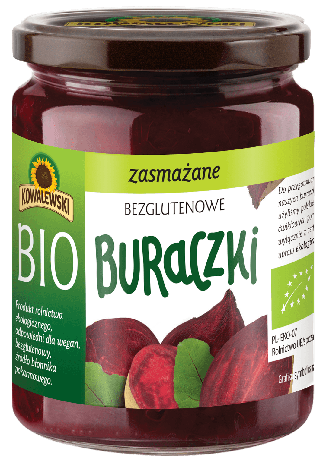Buraczki zasmażane bezglutenowe BIO 540 ml