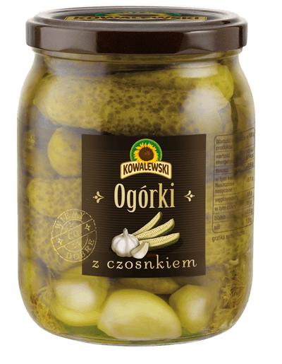 Ogórki z czosnkiem 540 ml