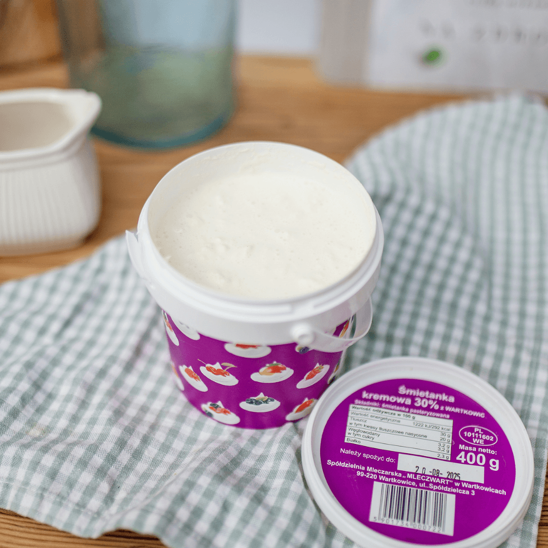 Śmietanka kremowa 30% z Wartkowic 400 ml