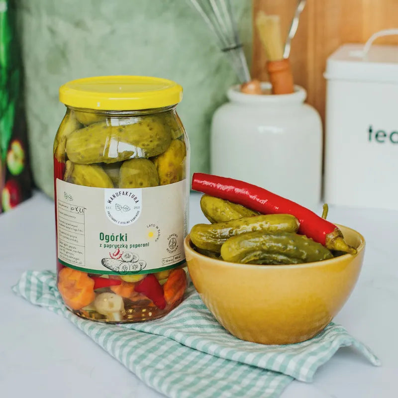 Ogórki konserwowe z papryczką pepperoni 900 ml