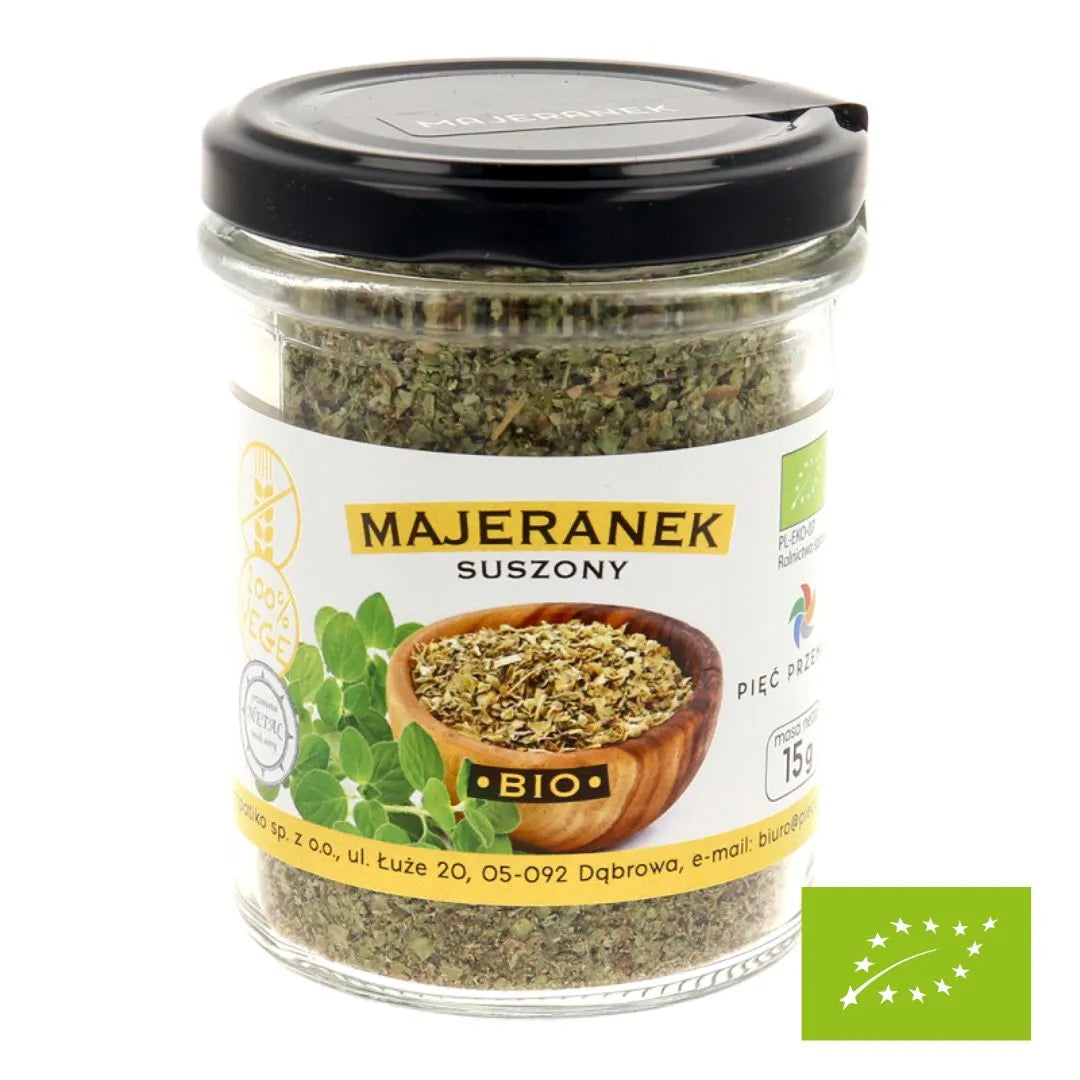 Majeranek suszony bezglutenowy BIO 15 g