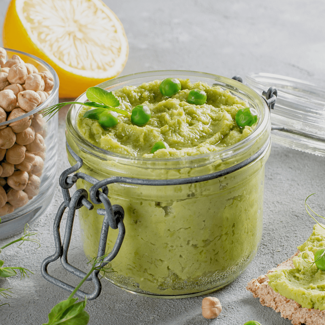 Hummus z bobem i zielonym groszkiem 200 g