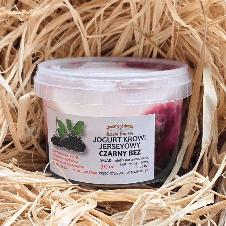 Jogurt krowi jerseyowy czarny bez 250 ml