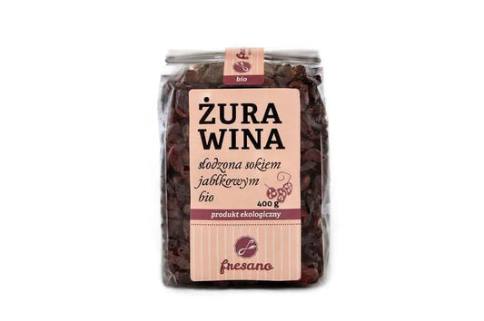 Żurawina słodzona sokiem jabłkowym BIO 400 g
