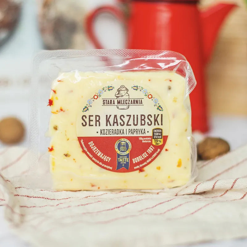 Ser Kaszubski w klinku z kozieradką i papryką słodką ok. 240 g