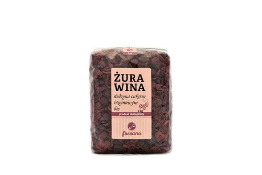 Żurawina słodzona cukrem trzcinowym BIO 1 kg