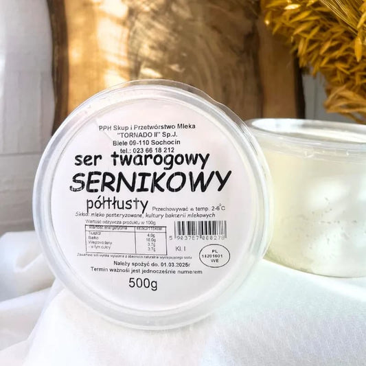 Twaróg półtłusty mielony sernikowy 0,5 kg