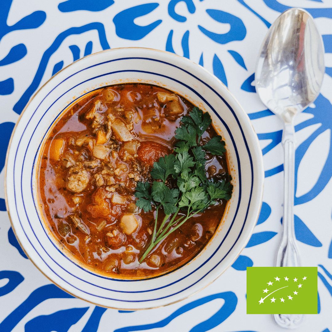 Pomidorowa zupa z karpiem EKO 495 g