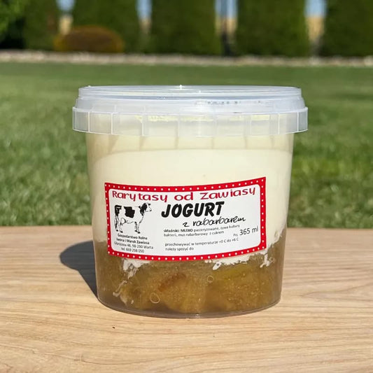 Jogurt owocowy rabarbar 365 ml