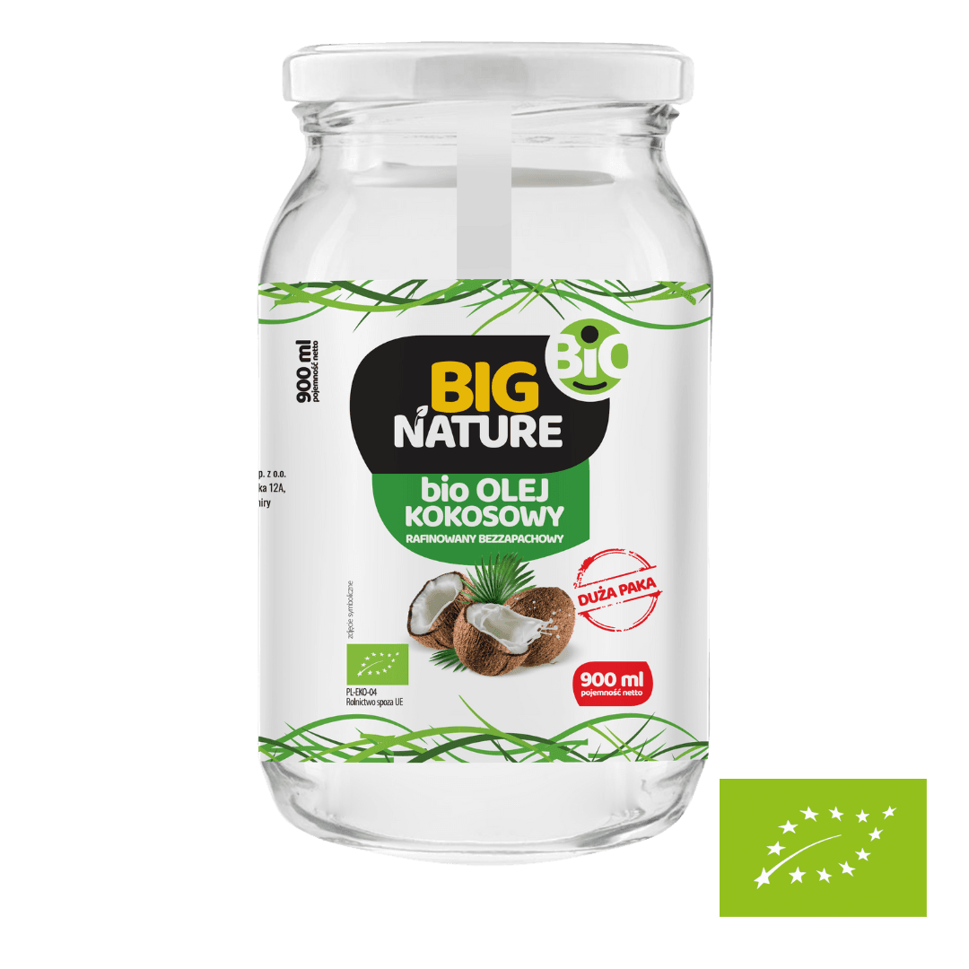 Olej kokosowy rafinowany BIO 900 ml