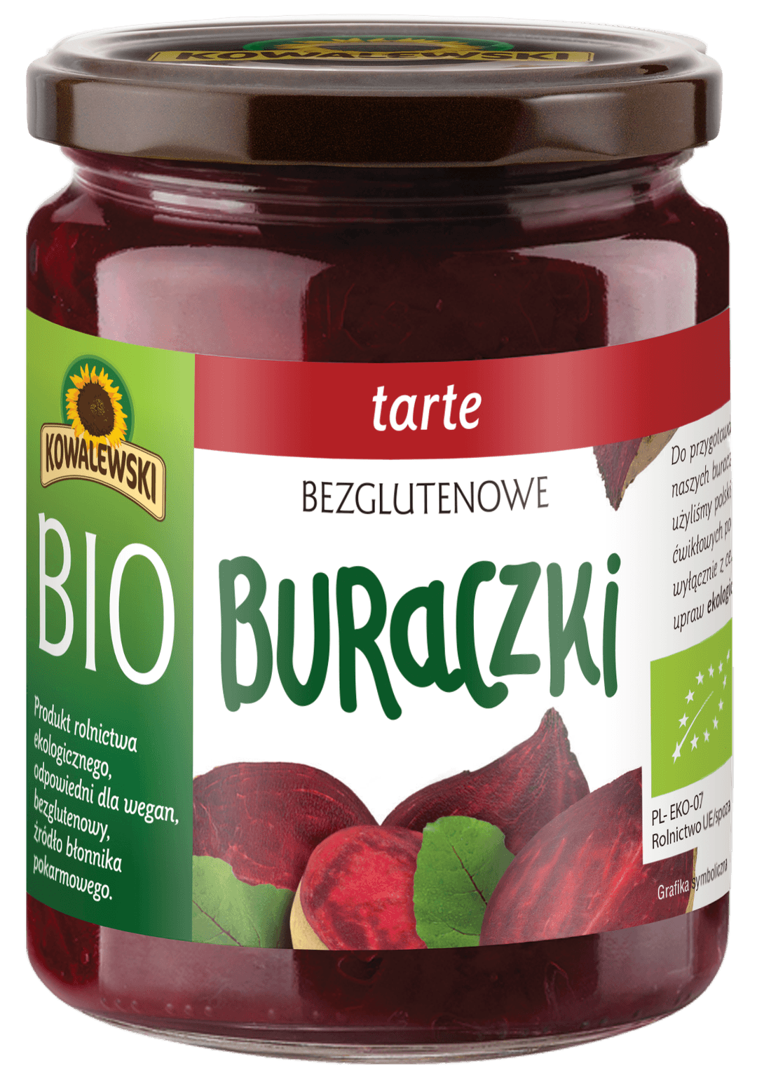 Buraczki tarte bezglutenowe BIO 540 ml