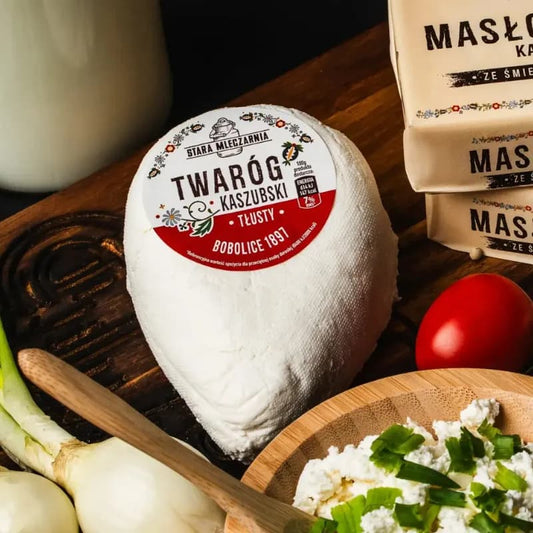 Twaróg Kaszubski tłusty w klinku ok. 300 g