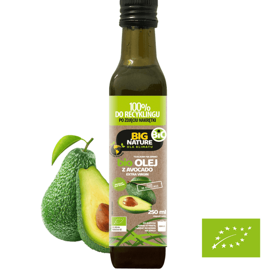 Olej z awokado tłoczony na zimno BIO 250 ml