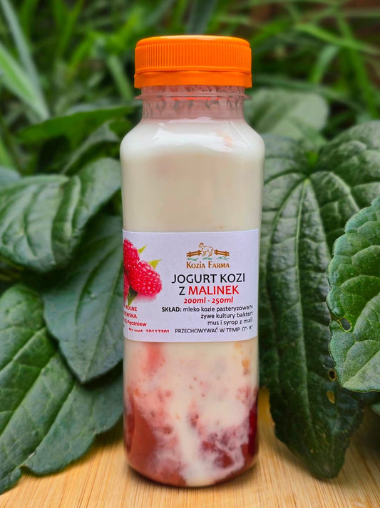 Jogurt kozi z maliną 250 ml