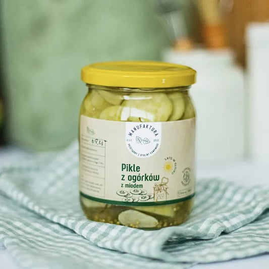 Pikle z ogórków z miodem 540 ml