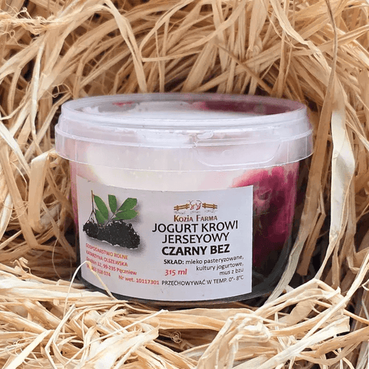 Jogurt krowi jerseyowy czarny bez 250 ml