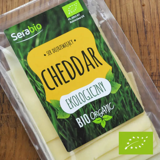 Ser Ekologiczny Cheddar w plastrach 125 g